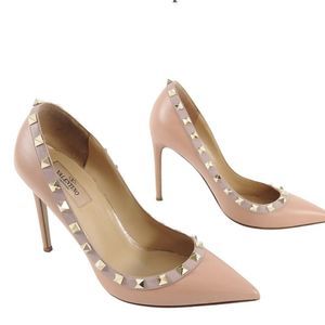 Valentino Gold Rock Star Rockstud Pump Heel